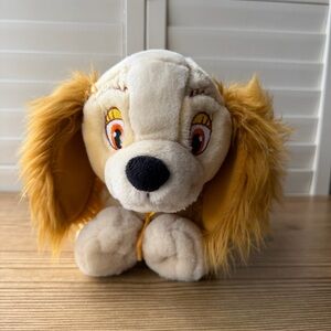 Disney Vintage Lady & The Tramp Plush Dog Handbag Purse Stuffed Animal Toy